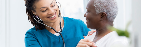 nurse with patient